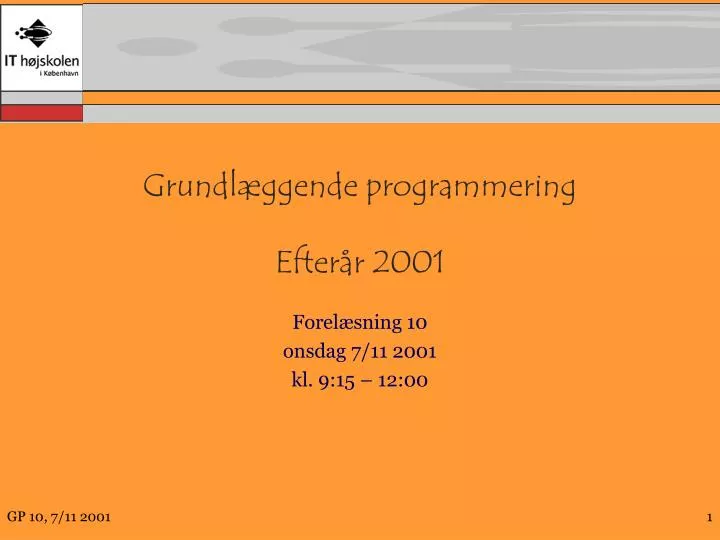 grundl ggende programmering efter r 2001