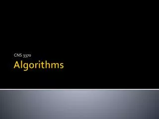 Algorithms