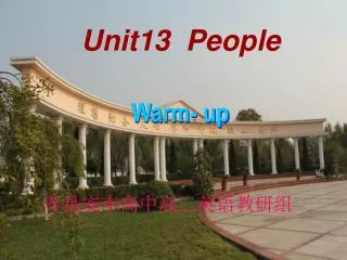 Unit13 People