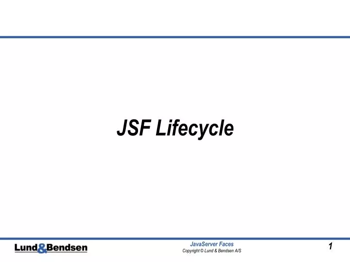 jsf lifecycle