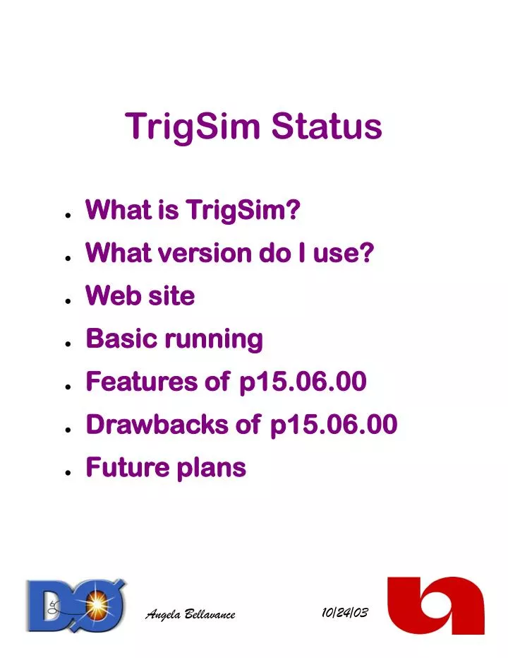 trigsim status