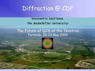 Diffraction @ CDF