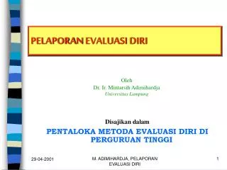 pelaporan evaluasi diri