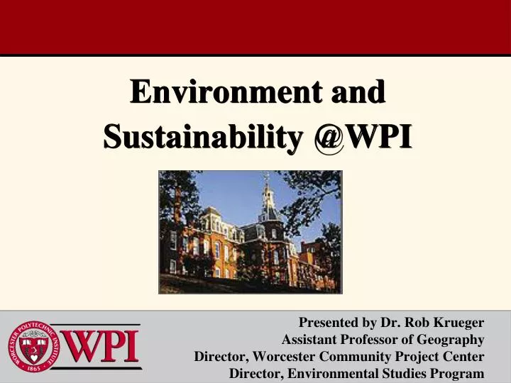 environment and sustainability @wpi