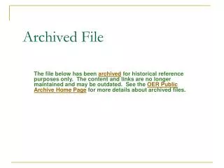 Archived File