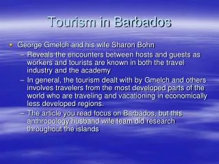 Tourism in Barbados