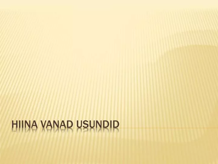 hiina vanad usundid