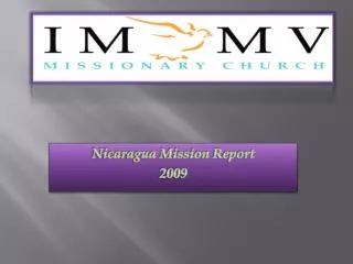 Nicaragua Mission Report 2009