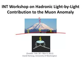 INT Workshop on Hadronic Light-by-Light Contribution to the Muon Anomaly