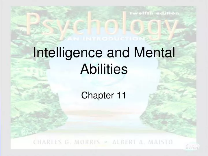 intelligence and mental abilities