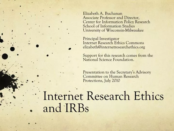 internet research ethics and irbs