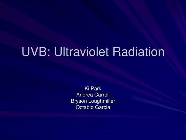 uvb ultraviolet radiation