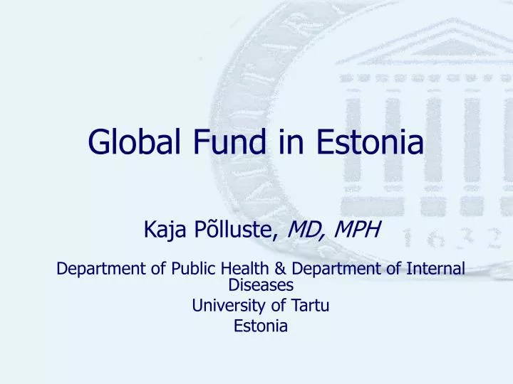 global fund in estonia