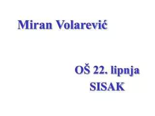 miran volarevi
