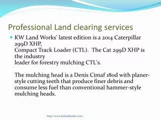 Professional Land clearing services | Forestry Mulching
