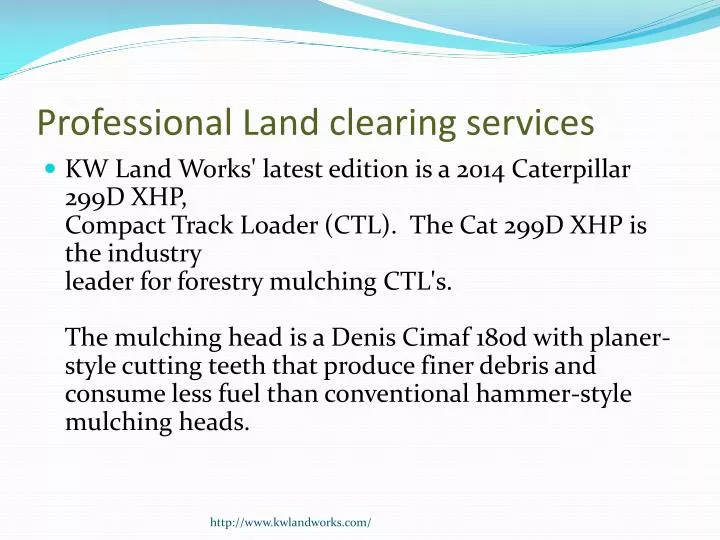 professional land clearing services