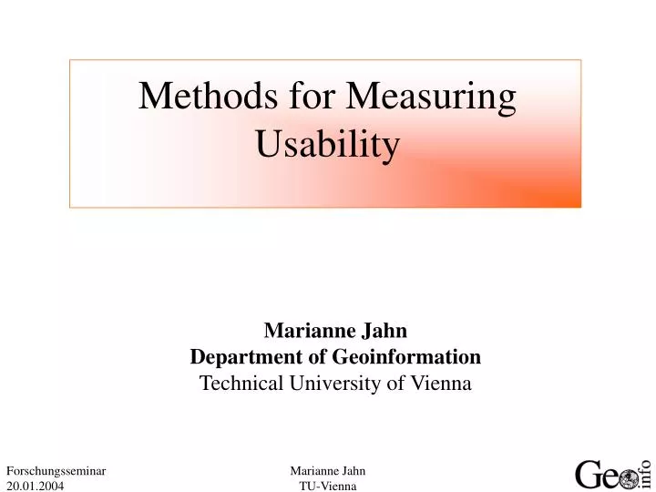 methods for measuring usability