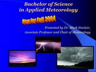 Bachelor of Science in Applied Meteorology