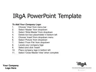 IRgA PowerPoint Template