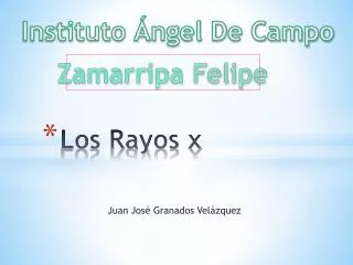 los rayos x