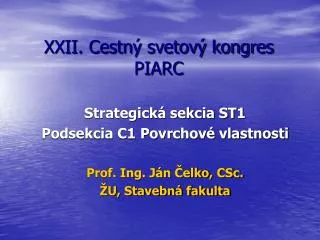 xxii cestn svetov kongres piarc