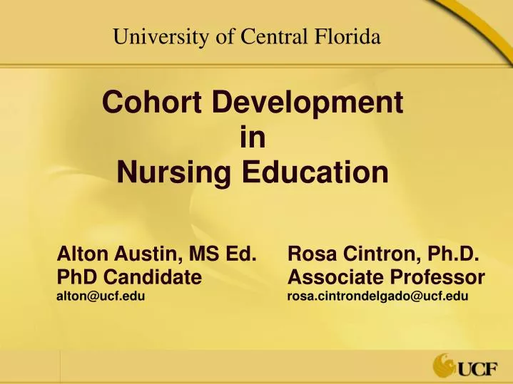 cohort development in nursing education