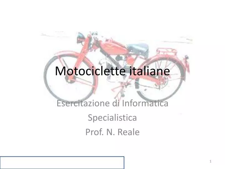 motociclette italiane