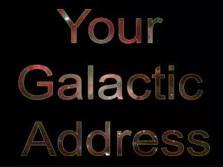 Your Galactic Address