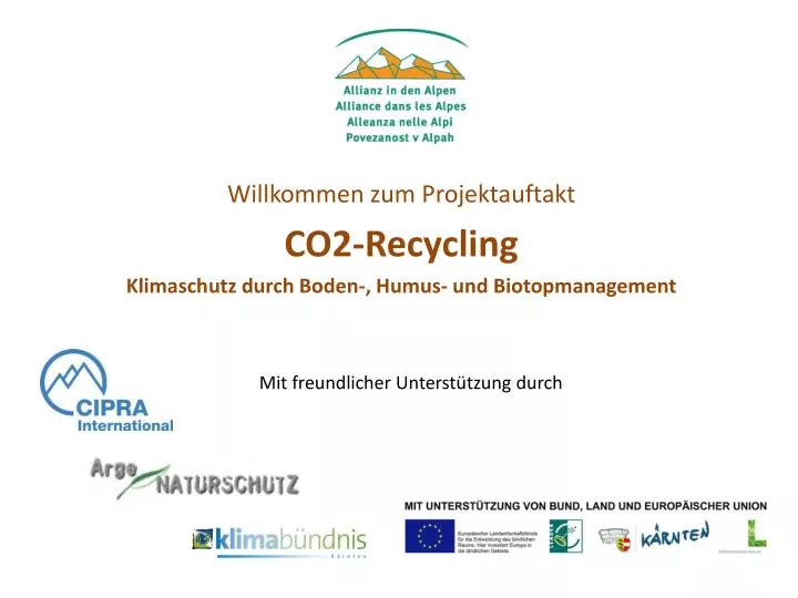 willkommen zum projektauftakt co2 recycling klimaschutz durch boden humus und biotopmanagement