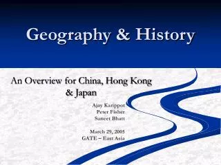 Geography &amp; History