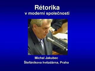 r torika v modern spole nosti