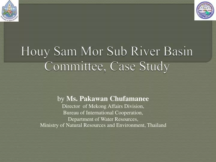 houy sam mor sub river basin committee case study