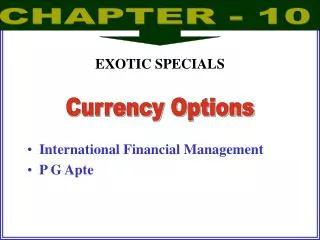 International Financial Management P G Apte