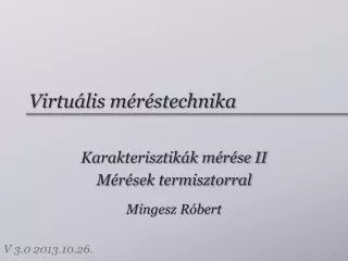 virtu lis m r stechnika