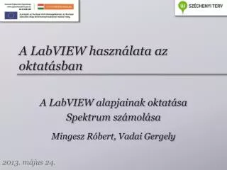 a labview haszn lata az oktat sban