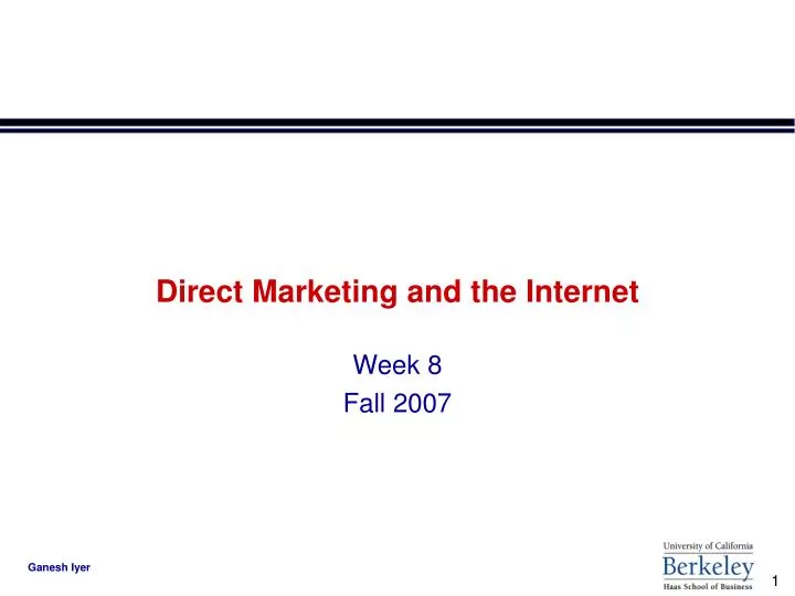 direct marketing and the internet