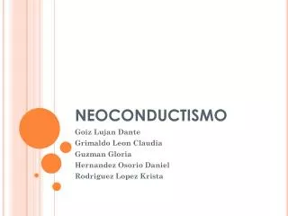 neoconductismo