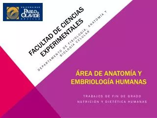 facultad de ciencias experimentales