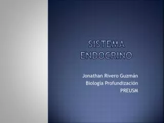 sistema endocrino