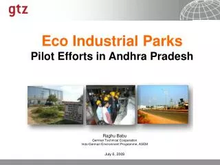 Eco Industrial Parks Pilot Efforts in Andhra Pradesh