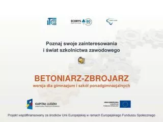 BETONIARZ-ZBROJARZ wersja dla gimnazjum i szkół ponadgimnazjalnych