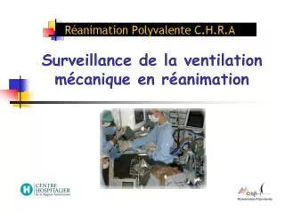 surveillance de la ventilation m canique en r animation