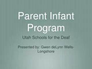 Parent Infant Program