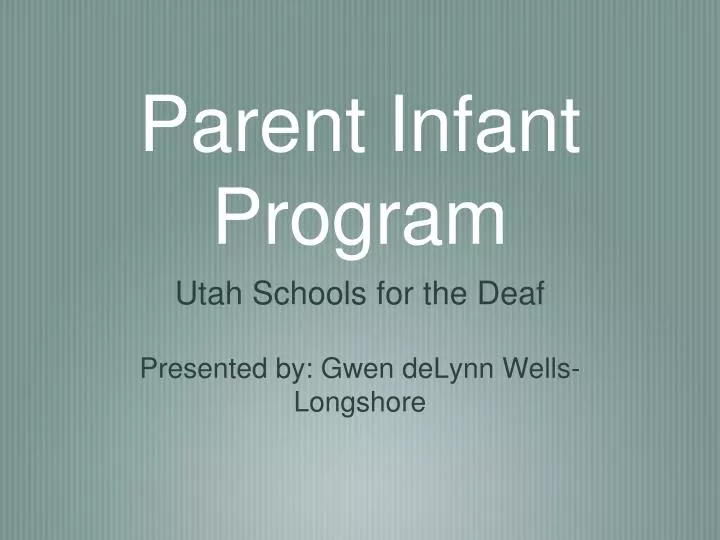 parent infant program