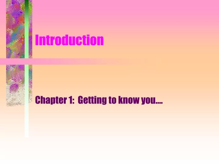 introduction