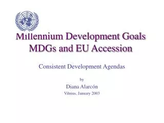 Millennium Development Goals MDGs and EU Accession