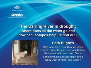 the darling river in drought where does all the water go and how can isotopes help us find out