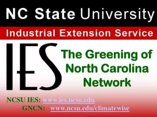 The Greening of North Carolina Network