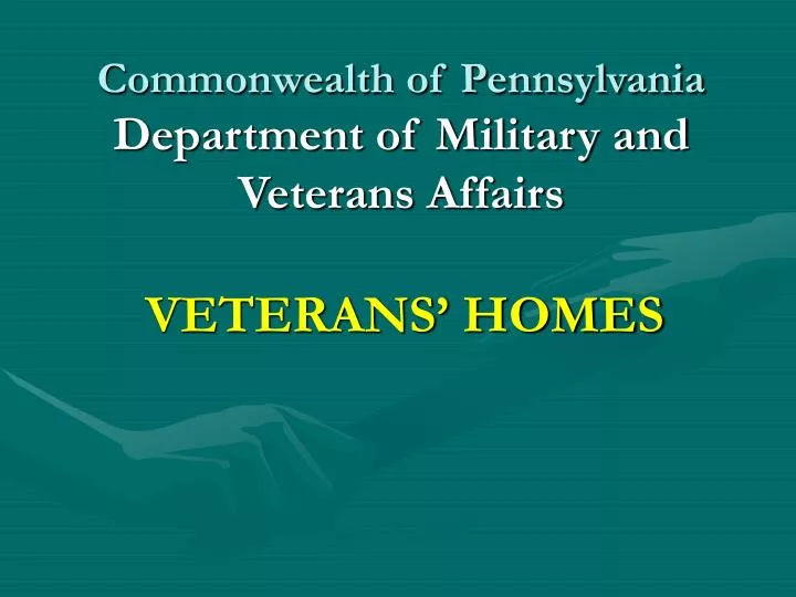 commonwealth of pennsylvania department of military and veterans affairs
