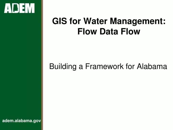 gis for water management flow data flow